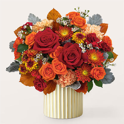 Merlot Bouquet with Ivory Vase – LA DEANNE'S FLORIST, Cuthbert GA