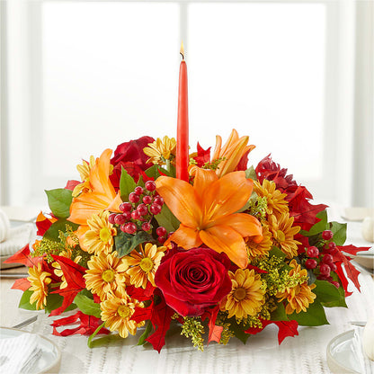 Autumn's Embrace Centerpiece – LA DEANNE'S FLORIST, Cuthbert GA