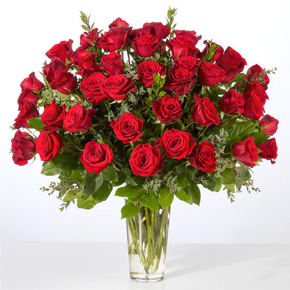 Forever Yours Fifty Stem Red Rose Bouquet – LA DEANNE'S FLORIST, Cuthbert GA