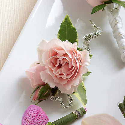 Pink Spray Rose Boutonniere – LA DEANNE'S FLORIST, Cuthbert GA
