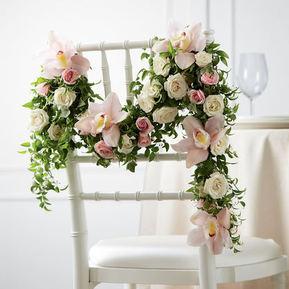 Orchid Rose Chair Décor – LA DEANNE'S FLORIST, Cuthbert GA