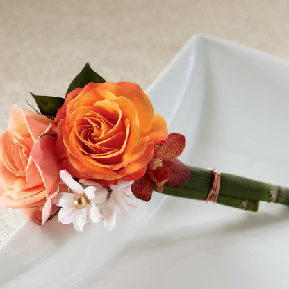 Sunset Dream Boutonniere – LA DEANNE'S FLORIST, Cuthbert GA